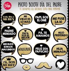 El kit cuenta con varias versiones de papá para seleccionar: Dia Del Padre Photo Booth Imprimible Frases Y Props Papa