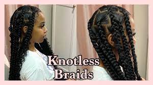 Knotless Box Braids Tutorial Goddess Braids Youtube Box Braids Styling Braids Hairstyles Pictures Goddess Braids