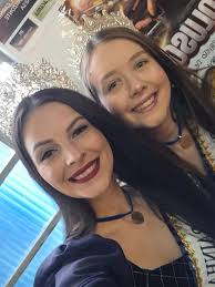 E ontem, nossas soberanas Rainha @tamara.behling e 1° Princesa  @monicareginakonsgen , estiveram presentes na Festa anual da Comunidade  Evangélica de Caridade de São João da Reserva ✨ Queremos parabenizar a  comunidade pelo