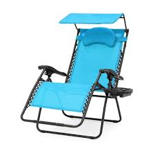 Sturdy steel tube frame, premium quality elastic cord, and durable polyester adjustable canopy shade & headrest: Amazon Com Oversized Extra Large Zero Gravity Chair Outdoor Patio Adjustable Recliner Comfortable Adjustable Padded Headrests W Folding Canopy Shade And Cup Holder Aqua Blue 1902 Industrial Scientific