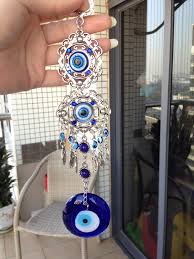 Gold fish charm evil eye beaded tassel home decor walhanging. 21 5cm Length Turkish Blue Glass Evil Eye Amulet Wall Hanging Home Office Decoration Lucky Protection Funny Gag Gift Funny Gag Gifts From Luckymojo 13 96 Dhgate Com