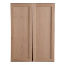 Award winning quality doors from kitchen cabinet depot. Hampton Bay Easthaven Shaker Assembled 27x36x12 In Frameless Wall Cabinet In Unfinished Beech Eh2736w Gb The Home Depot