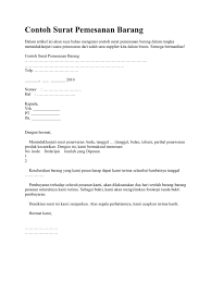 Check spelling or type a new query. Contoh Surat Pemesanan Barang