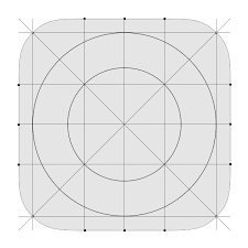 The Golden Ratio Grid That I M Using For My Shape Ios 7 App Icon Design Ios 7 Icons