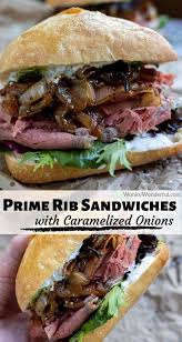 Here's how to warm it up and still keep the pretty pink center. Leftover Prime Rib Sandwich Recipe From Wonkywonderful