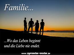 Spruche Familie Wo Das Leben Beginnt Und Die Liebe Nie Endet
