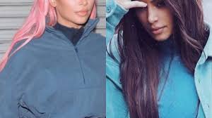 Kim kardashian west upped her hair game since dyeing her hair from brown to silver. Here S How Kim Kardashian S Colorist Transformed Her From Pastel Pink To Brunette Behindthechair Com