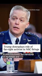 President Trump is downplaying reports that far-right activist Laura Loomer  influenced National Security Council firings