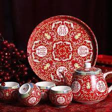 Premium Double Happiness Tea Set Traditional Chinese Wedding Tea Set Chinese Wedding Decor Traditional Chinese Wedding Chinese Tea Ceremony