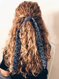 Navy Bandana Hair Scarf Peinadosparacabellorizado Bandana Hair Scarf Hairstylesforcurlyhair Scarf Hairstyles Curly Hair Styles Hair Styles