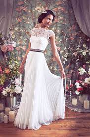 Old Hollywood Cap Sleeve High Bateau Neckline French Lace Pleated Tulle Wedding Gown Bustier The Julie Wedding Dress Trends Tulle Wedding Gown Wedding Gowns