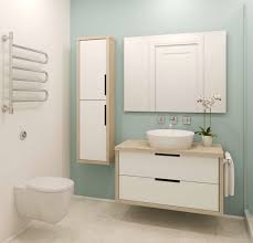 The height of the mirror in bathrooms depends on the type of mirror being installed, but a mirror is ideally placed anywhere between 38 and 42 inches from the floor. How Tall Should A Bathroom Vanity Be Blog