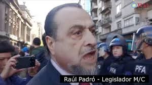 Marcha de Jubilados: Raúl Padró: "Están acá reprimiendo trabajadores, a sus  abuelos"