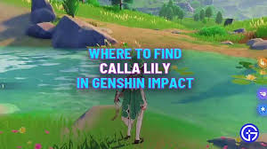 Genshin Impact Calla Lily Location Where To Find It In 2020 Calla Lily Farming Guide Calla