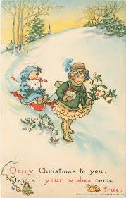 Merry Christmas To You May All Your Wishes Come True Vintage Christmas Photos Christmas Ephemera Vintage Christmas Images