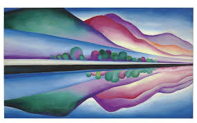 Georgia O Keeffe Double View Painting Fetches 12 9m At Auction O Keeffe Paintings Georgia O Keeffe Paintings Georgia O Keefe Art
