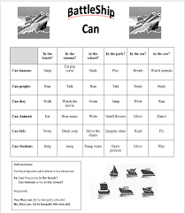 Sin darse cuenta, utilizará en su día a día lo que aprenda con. Can Can T Battleship Activity Ingles Para Secundaria Juegos En Ingles Primarias