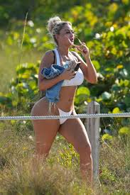 DANII BANKS in Bikini at a Beach in Miami 03062023 – HawtCelebs