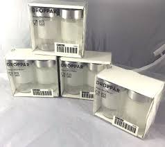 8 Ikea Droppar Frosted Glass Spice Storage Containers With Lids New Spice Storage Containers Spice Storage Storage Containers