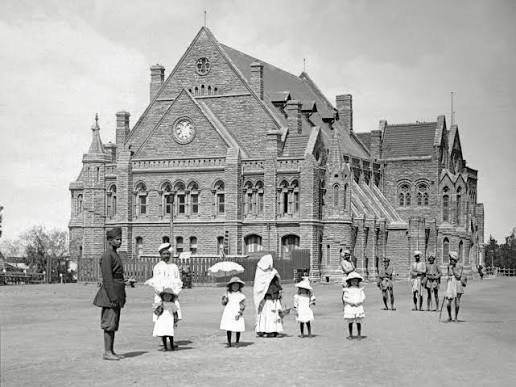GLIMPSE OF OLD SIMLA Photograph shows, The Mall, Bank Building and Post Office Location --- Simla in 1912 .