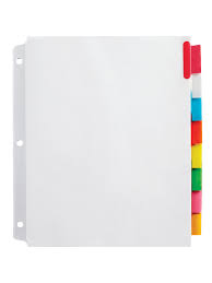 You can also use avery templates to customize discount universal index dividers. Office Depot Insert Dividers Assorted 8 Tab Office Depot