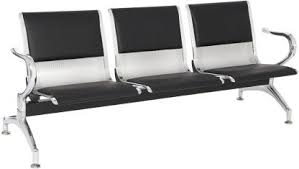 Navy microfiber executive chair with superior quality and comfort heavy duty silver nylon base with black end caps for years of dependable use guaranteed! Lakdi 3 Seater Waiting Area Bench Reception Chair Metal Chair With Pu Cushion Leatherette Office Visitor Chair Price In India Buy Lakdi 3 Seater Waiting Area Bench Reception Chair Metal Chair With Pu