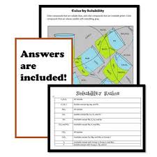 Bundle Color By Element Ion And Solubility Solubility Student Learning Chemistry