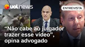 Moraes não poderia exibir vídeos do 8/1 fora dos autos, diz advogado