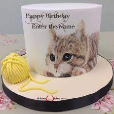With best quotes specially designed to express your feelings and love in best way.just write your good name on. Collections Of Birthday Cat Cake