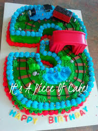 Butter Icing Birthday Cake For Little Boy Thomas The Tank 3 Cake Buttercream Icing Thomas Birthday Parties Thomas Birthday Cake