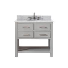 By ermegaon march 25, 2019 243 views. Avanity Brooks 37 In W X 22 In D X 35 In H Vanity In Chilled Gray With Marble Vanity Top In Carrera White With White Basin Brooks Vs36 Cg C The Home Depot
