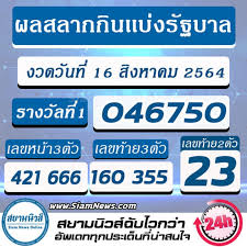 Feb 16, 2021 · ผลสลากกินแบ่งรัฐบาล. Omgujuawka K2m