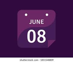 There are 206 days remaining until the end of the year. 8 June June 8 Icon Single Stock Vector Royalty Free 1851548809