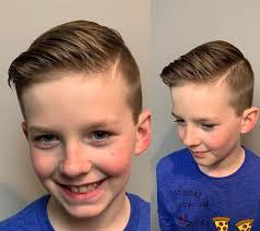 With this braid, we will be adding hair to both sides, giving it a french braid effect. 8 Year Old Boy Long Hairstyles Hair Styles Andrew