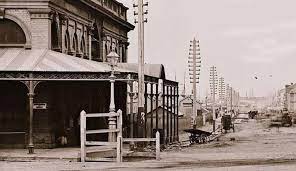 Flinders St Melbourne From The Southern Side From Swanston St In 1872 Melbourne Suburbs Victoria Australia Australian Continent