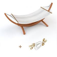 Ampel 24 Support De Hamac En Bois Ile Maurice 310 Cm Toile De Hamac Tobago 200 X 120 Cm Bois De Meleze Charge Jusqu Hamac Support Hamac Balancoire Hamac