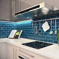 They can help create an illusion of more space and make it airier and. Glass Subway Tile Dark Teal 3 X 6 Piece 1 87 Per Tile From Wholesalers Usa Blue Backsplash Kitchen Kitchen Tiles Backsplash Kitchen Design Diy