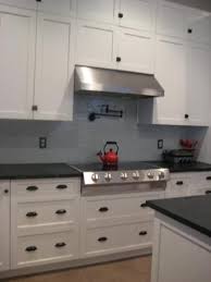 Getting white kitchen cabinets may seem like a white shaker cabinetry with black countertops and glass by south shore decorating. White Shaker Cabinets With The Hardware White Shaker Cabinets White Shaker Kitchen Cabinets Kitchen Plans