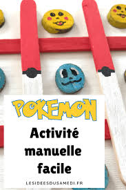 Jeu De Morpion Pokemon Un Petit Bricolage Facile A Faire Diy Pokemon Anniversaire Pokemon Pokemon