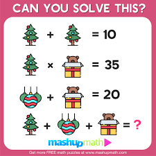 Christmas math puzzles free printable. Christmas Math Printable Worksheets Blog Mashup Math