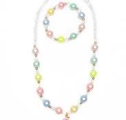 Happy-Go-Unicorn Necklace Bracelet Set