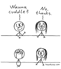 Wanna Cuddle Rejection Rejected Love Comics Heyokyay Cuddling Cute Animal Memes Comics