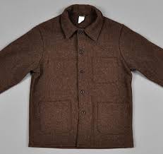 Bleu De Travail French Work Jacket Natural Brown Wool Hickoree S Le Laboureur Avec Images Bleu De Travail Veste De Travail Mode