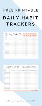 How to use the free printable habit tracker. Daily Habit Tracker Free Printables Cassie Scroggins Habit Tracker Bullet Journal Habit Tracker Printable Tracker Free