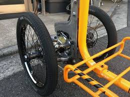 とりあえず仮組み完成 リアビュー カーゴバイク 自転車 三輪