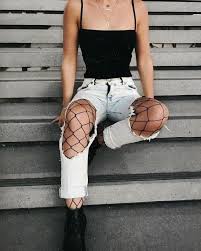 Skinny brunette cutie in a hot pov bathroom scene. 240 Fishnet Ideen Outfit Outfit Ideen Kleidung