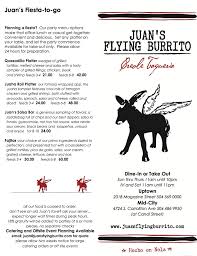 Menu Juans Flying Burrito Burritos Food Mexican Food Recipes