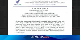 Check spelling or type a new query. Bpom Umumkan Jadwal Dan Lokasi Tes Skd Cpns 2019 Simak Informasinya Halaman All Kompas Com