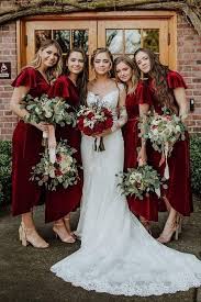 Burgundy Color Is Noble And Luxurious Aristocratic And At The Same Time Universal See Our Wonderful Burgundy Bridesmaid Dresses Tea Length Bridesmaid Dresses Winter Bridesmaid Dresses Burgundy Bridesmaid Dresses