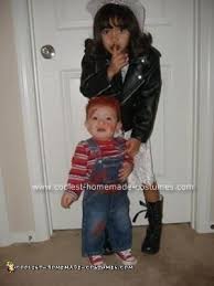 Posted by sophiaposted 2 years ago november 1, 2018. Coolest Homemade Baby Chucky And Bride Of Chucky Costume